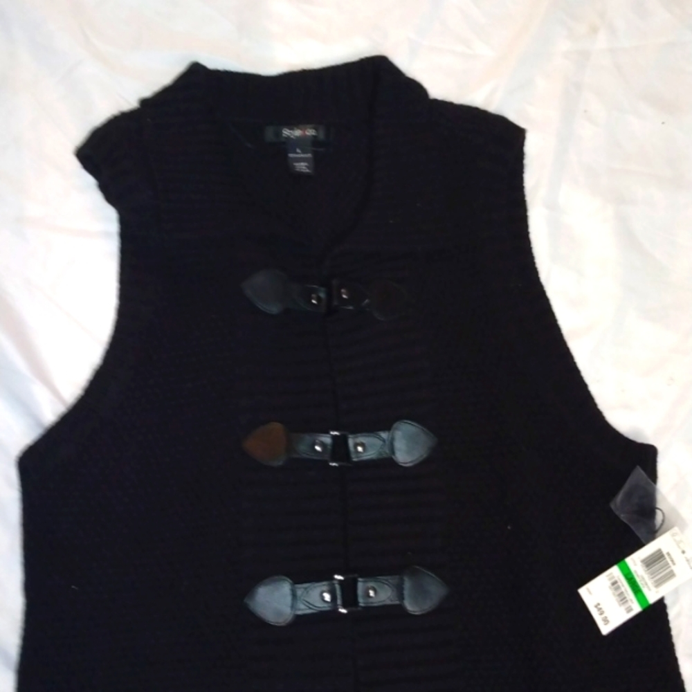 NWT STYLE AND CO SEDONA SLEEVELESS SWEATER VEST